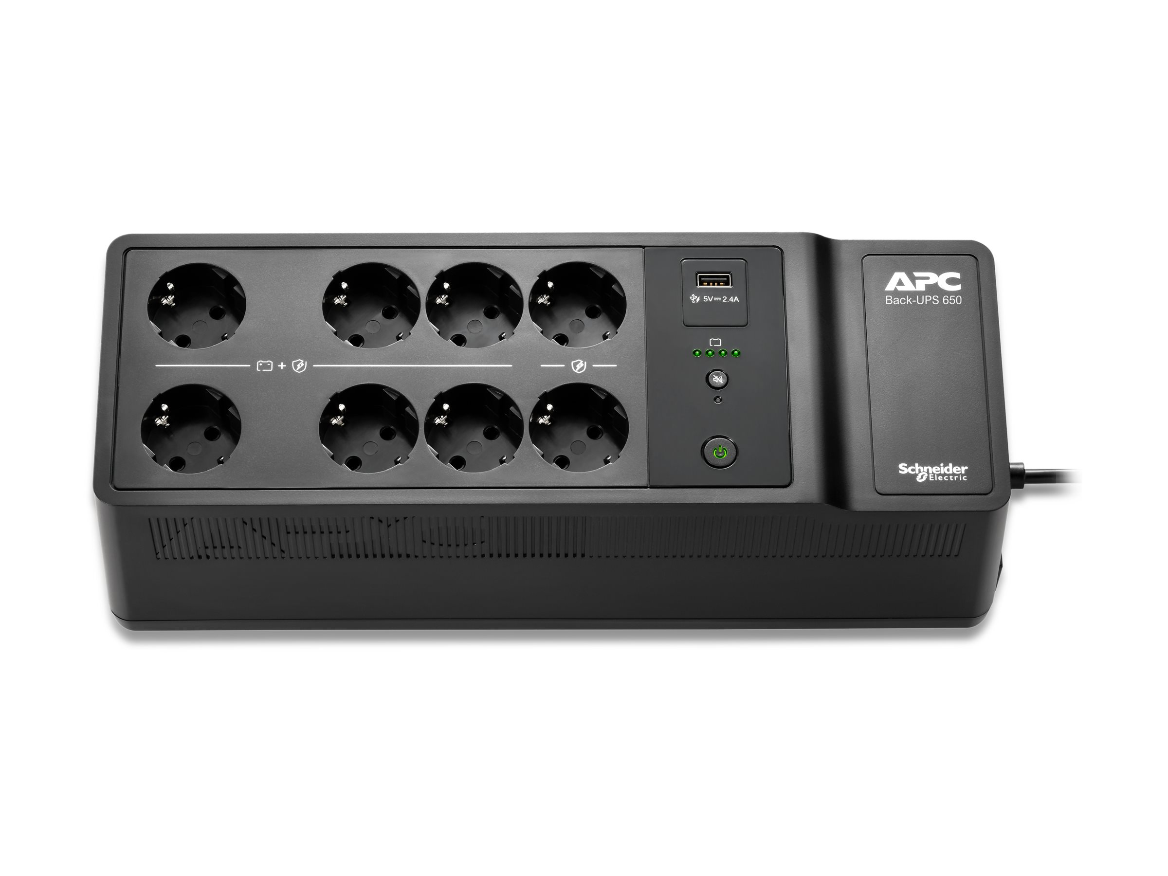 APC Back-UPS BE650G2-GR - Onduleur - CA 230 V - 400 Watt - 650 VA - connecteurs de sortie : 8 - noir - BE650G2-GR - UPS autonomes