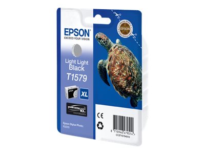 Epson T1579 - 25.9 ml - noir clair - original - blister - cartouche d'encre - pour Stylus Photo R3000 - C13T15794010 - Cartouches d'imprimante