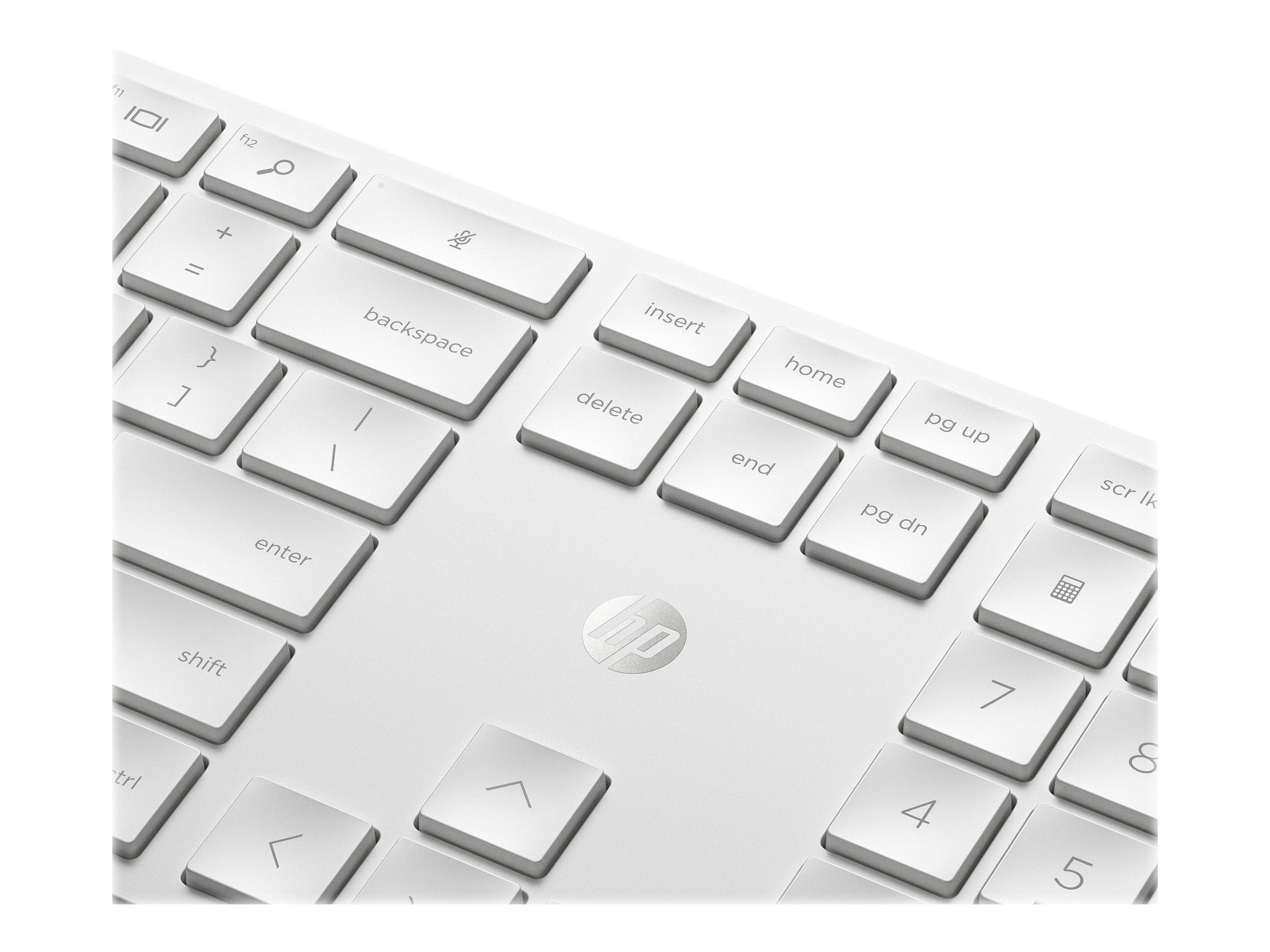 HP 650 - Ensemble clavier et souris - sans fil - 2.4 GHz - Français - blanc - 4R016AA#ABF - Claviers