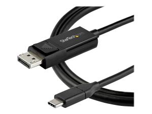 StarTech.com CDP2DP142MBD Câble USB Type-C vers DisplayPort 1.4 (bidirectionnel) - 2 m - Adaptateur USB-C à DP - Câble DisplayPort - 24 pin USB-C (M) pour DisplayPort (M) - USB 3.1 / Thunderbolt 3 / DisplayPort 1.4 - 2 m - actif, support pour 8K UHD (7680 x 4320) - noir - CDP2DP142MBD - Câbles vidéo