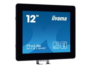 iiyama ProLite TF1215MC-B1 - Écran LED - 12.1" - cadre ouvert - écran tactile - 1024 x 768 - IPS - 540 cd/m² - 1000:1 - 25 ms - HDMI, VGA, DisplayPort - noir - TF1215MC-B1 - Écrans d'ordinateur