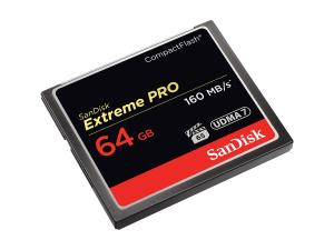 SanDisk Extreme Pro - Carte mémoire flash - 64 Go - CompactFlash - SDCFXPS-064G-X46 - Cartes flash