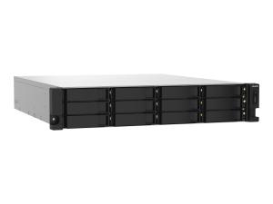 QNAP TS-1232PXU-RP - Serveur NAS - 12 Baies - rack-montable - SATA 6Gb/s - RAID RAID 0, 1, 5, 6, 10, 50, JBOD, 60 - RAM 4 Go - Gigabit Ethernet / 2.5 Gigabit Ethernet / 10 Gigabit Ethernet - iSCSI support - 2U - TS-1232PXU-RP-4G - NAS