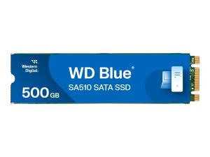 WD Blue SA510 WDS500G3B0B - SSD - 500 Go - interne - M.2 2280 - SATA 6Gb/s - bleu - WDS500G3B0B - Disques SSD