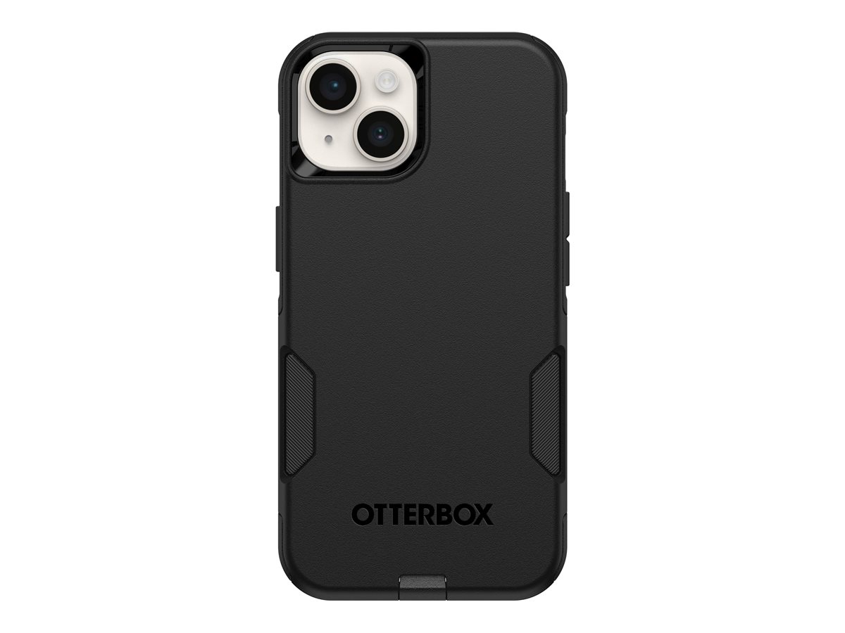 OtterBox Commuter Series - Coque de protection pour téléphone portable - compatibilité avec MagSafe - polycarbonate, caoutchouc synthétique - noir - pour Apple iPhone 13, 14, 15 - 77-92606 - Coques et étuis pour téléphone portable