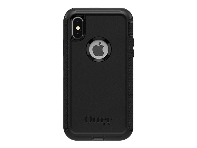 OtterBox Defender Series Filmless - Coque de protection pour téléphone portable - polycarbonate, caoutchouc synthétique - noir - pour Apple iPhone X, XS - 77-59464 - Coques et étuis pour téléphone portable