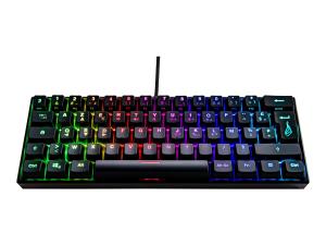 SureFire KingPin M1 - Clavier - 60% - backlit - USB - AZERTY - Français - commutateur : interrupteur rouge - boîte - 48717 - Claviers