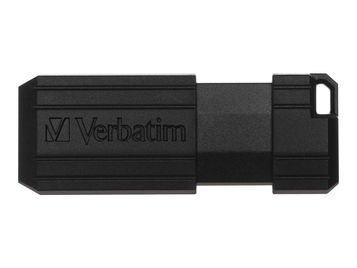 Verbatim PinStripe USB Drive - Clé USB - 16 Go - USB 2.0 - noir - 49063 - Lecteurs flash