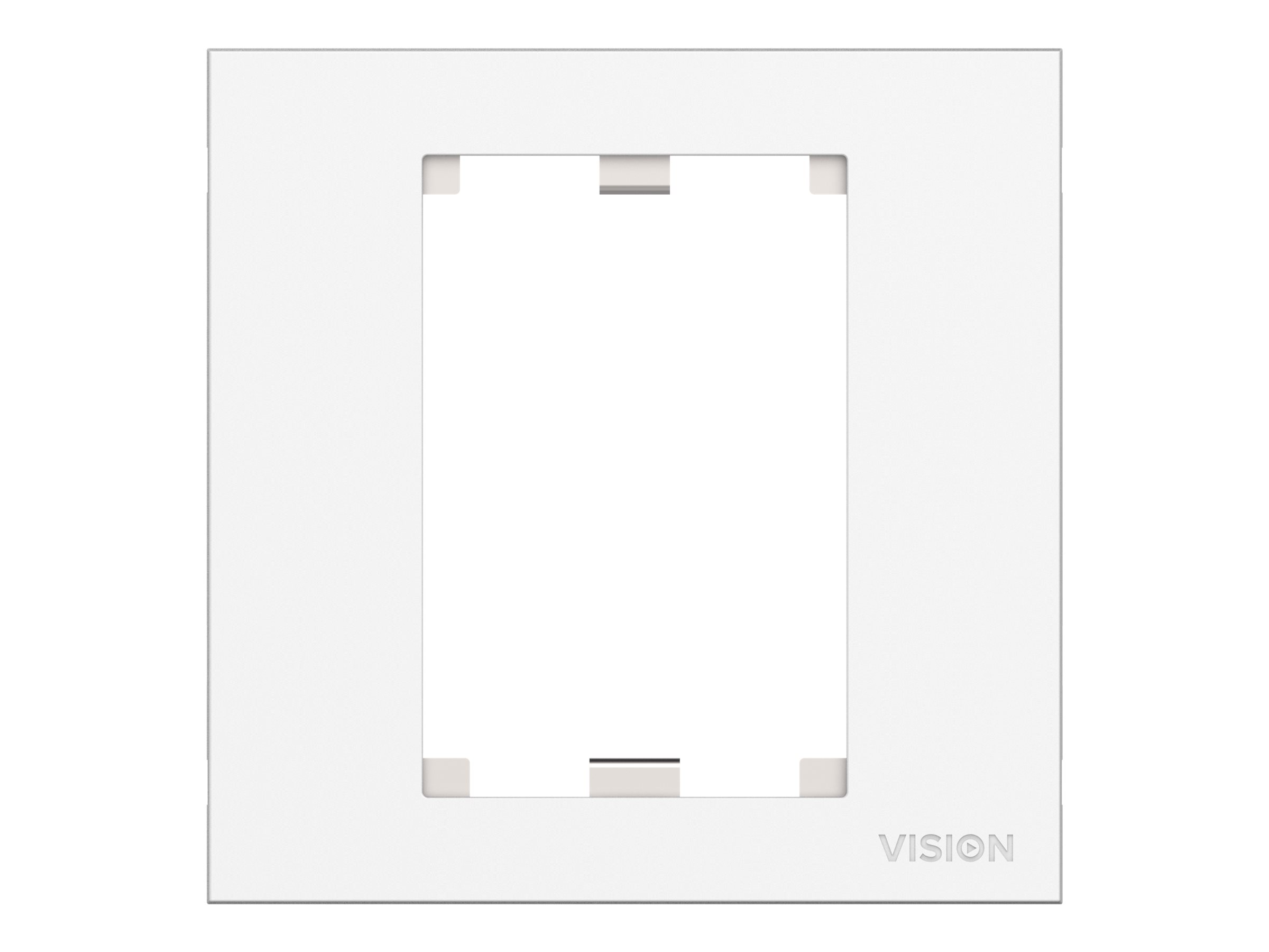 VISION TechConnect 3 1-Gang UK Surround - Plaque - blanc - commande unique - TC3 SURR1G - Accessoires de câblage réseau