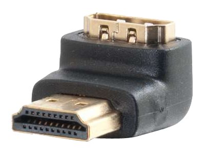 C2G 90° Down Adapter - Adaptateur HDMI - HDMI mâle pour HDMI femelle - noir - connecteur à 90° - 80562 - Câbles HDMI