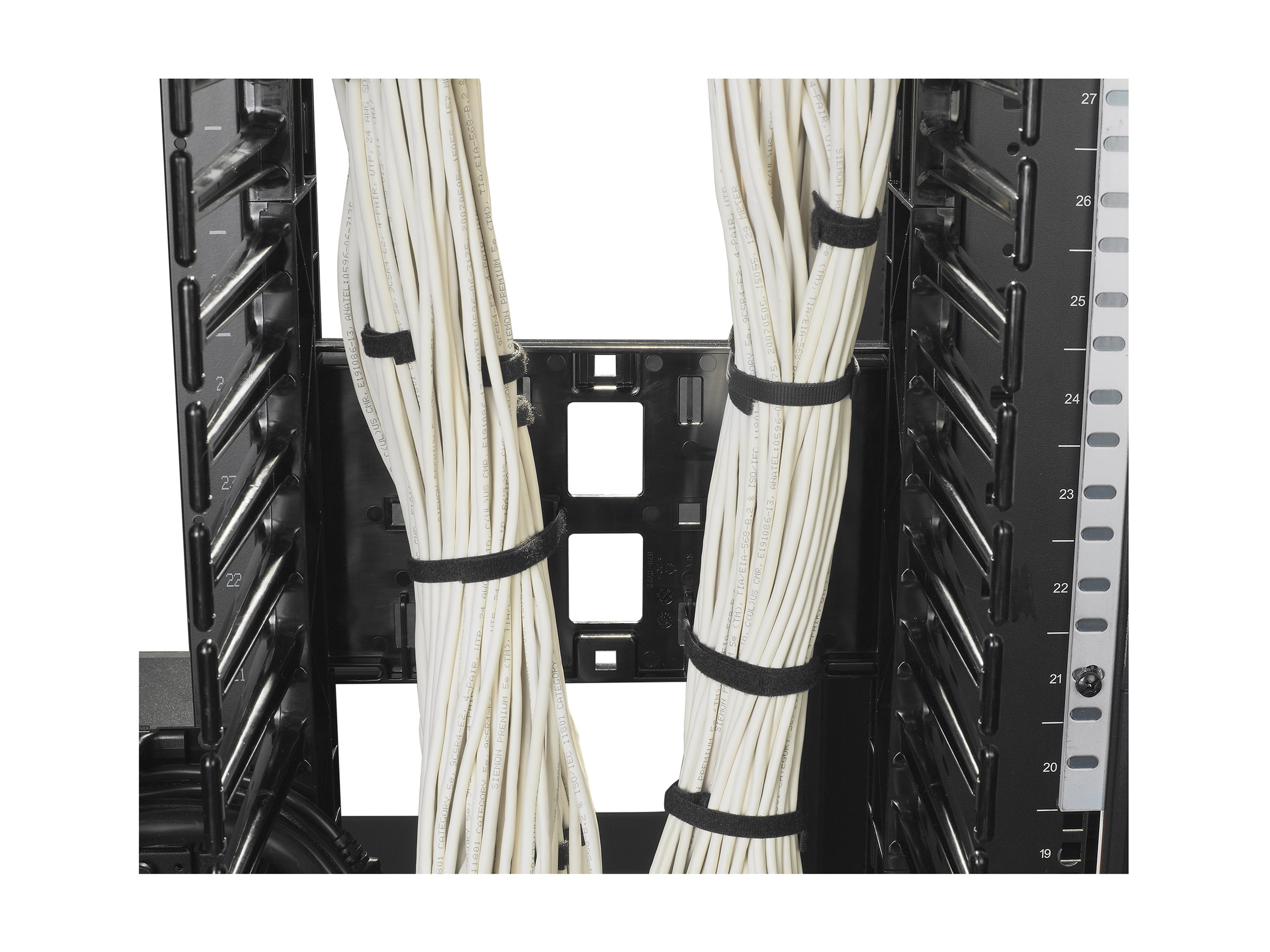 APC Cable Management - Kit de gestion de câbles pour rack - noir - pour P/N: NBWL0355A, SMC15002U-BR, SMT3000I2U-BR, SMX2000LVNCUS, SMX3000HV-BR, SMX3000LV2U-BR - AR8765 - Accessoires pour serveur