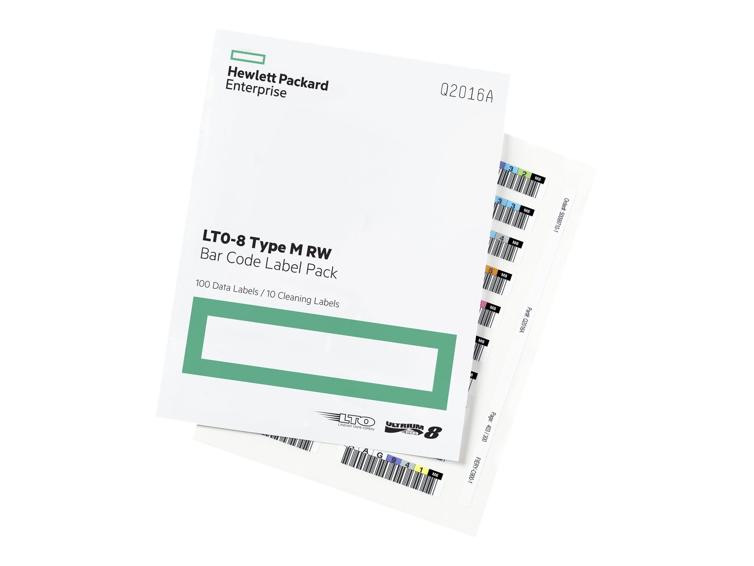HPE LTO-7 Type M Ultrium RW Bar Code Label Pack - Étiquettes code à barres - Q2016A - Accessoires de stockage