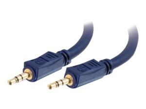 C2G Velocity - Câble audio - mini-phone stereo 3.5 mm mâle pour mini-phone stereo 3.5 mm mâle - 7 m - blindé - 80299 - Accessoires pour systèmes audio domestiques