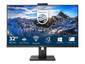 Philips P-line 326P1H - Écran LED - 32" (32" visualisable) - 2560 x 1440 QHD @ 75 Hz - IPS - 350 cd/m² - 1000:1 - 4 ms - 2xHDMI, DisplayPort, USB-C - haut-parleurs - texture noire - 326P1H/00 - Écrans d'ordinateur