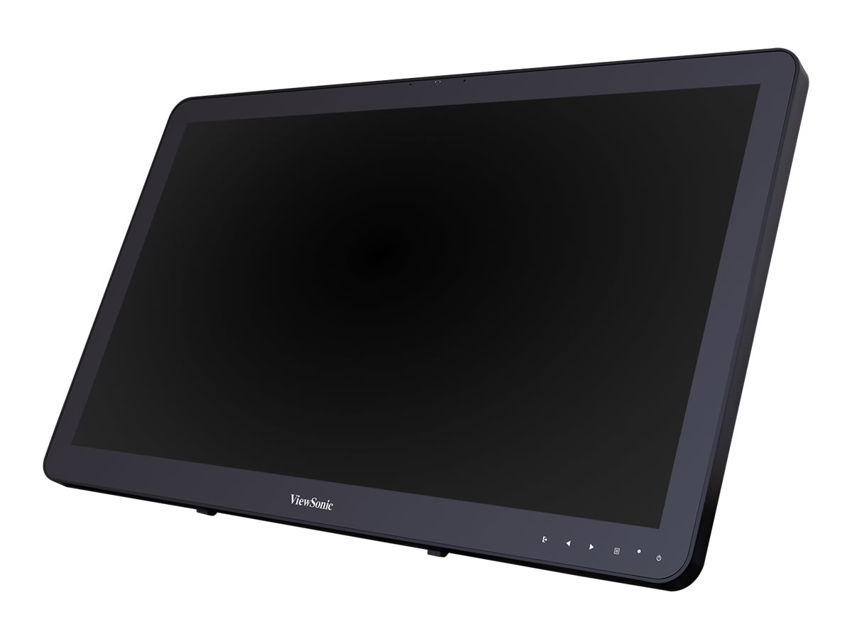 ViewSonic VSD243 - Écran LED - 24" (23.6" visualisable) - écran tactile - 1920 x 1080 Full HD (1080p) - IPS - 250 cd/m² - 3000:1 - 16 ms - HDMI - haut-parleurs - VSD243-BKA-EU0 - Écrans tactiles