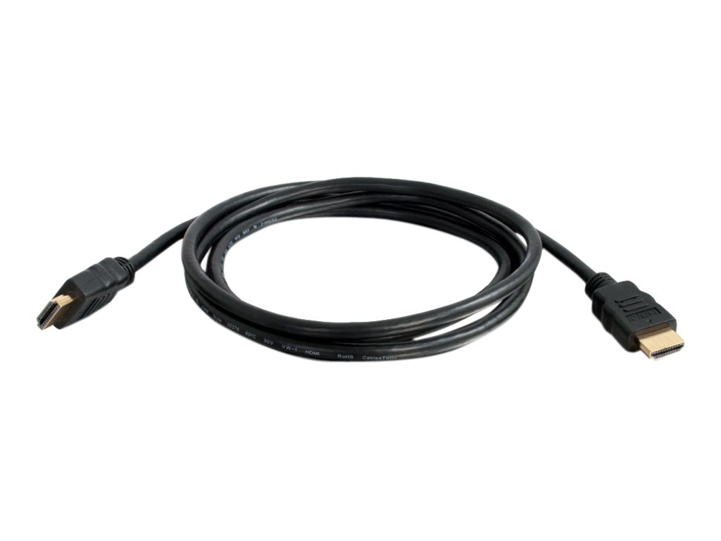 C2G Câble HDMI 4K 12 pieds avec Ethernet - Câble HDMI haute vitesse - M/M - Câble HDMI avec Ethernet - HDMI mâle pour HDMI mâle - 3.66 m - blindé - noir - 50611 - Accessoires pour systèmes audio domestiques