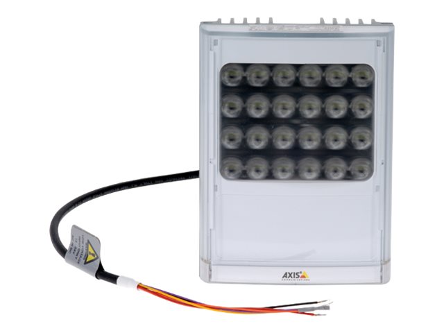AXIS T90D35 - Illuminateur à LED blanche - montable au plafond, montable sur poteau, montable sur mur - 12 - 24 V - usage interne, extérieur - 42 Watt - blanc, argent - pour AXIS D3110, M5075-G, P1455-LE, P1455-LE-3, Q1656, Q1656-B, Q1715, V5938 50 - 01217-001 - Accessoires pour appareil photo