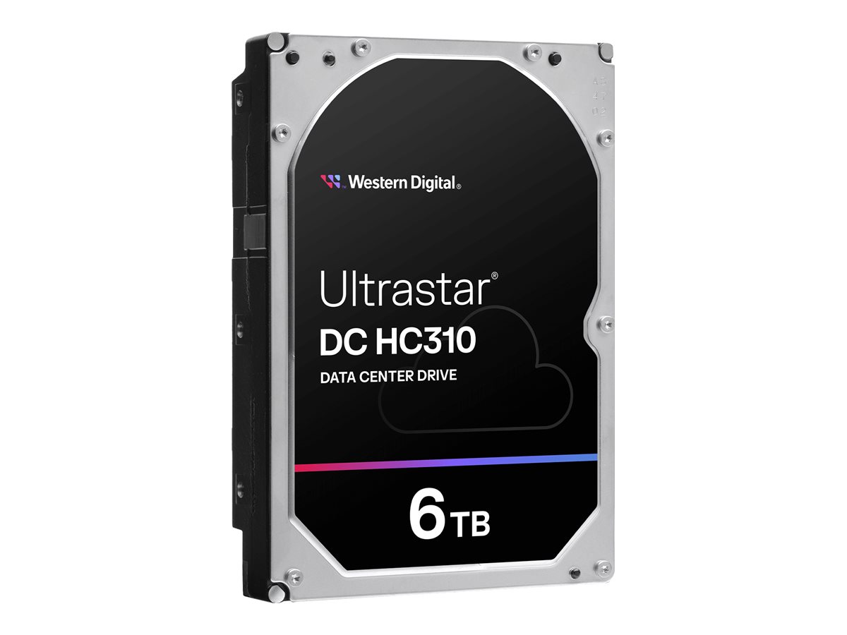 WD Ultrastar DC HC310 HUS726T6TALE6L4 - Disque dur - 6 To - interne - 3.5" - SATA 6Gb/s - 7200 tours/min - mémoire tampon : 256 Mo - 0B36039 - Disques durs internes