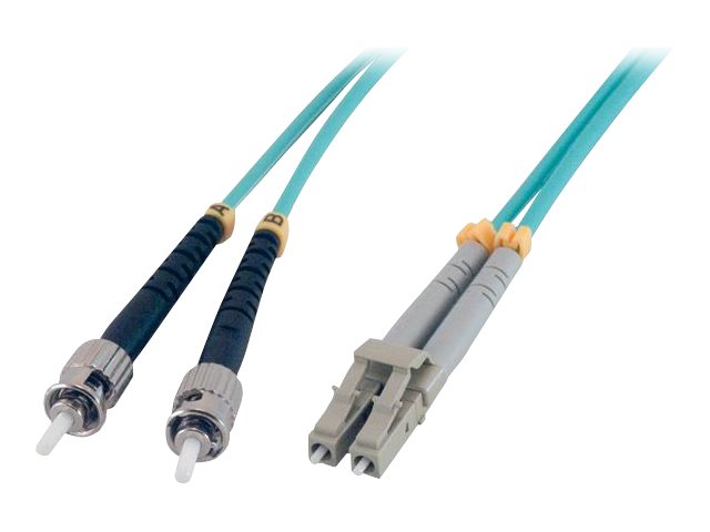 MCL - Câble réseau - LC multi-mode (M) pour ST multi-mode (M) - 1 m - fibre optique - 50 / 125 microns - OM3 - FJOM3/STLC-1M - Câblesenfibres