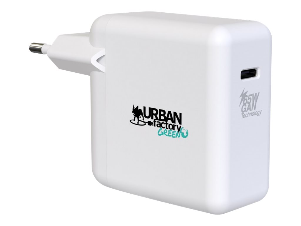 Urban Factory CYCLEE - Adaptateur secteur - éco-conçu - 65 Watt - blanc - GSC65UF - Adaptateurs électriques/chargeurs pour ordinateur portable