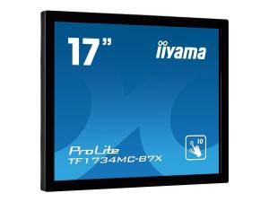iiyama ProLite TF1734MC-B7X - Écran LED - 17" - cadre ouvert - écran tactile - 1280 x 1024 - IPS - 350 cd/m² - 1000:1 - 5 ms - HDMI, VGA, DisplayPort - noir - TF1734MC-B7X - Écrans d'ordinateur