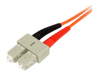 StarTech.com 2m Fiber Optic Cable - Multimode Duplex 50/125 - LSZH - LC/SC - OM2 - LC to SC Fiber Patch Cable - Câble réseau - LC multi-mode (M) pour SC multi-mode (M) - 2 m - fibre optique - duplex - 50 / 125 microns - 50FIBLCSC2 - Câblesenfibres