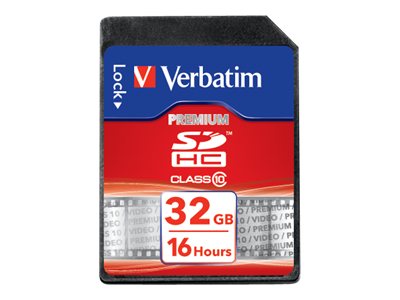 Verbatim - Carte mémoire flash - 32 Go - Class 10 - SDHC - 43963 - Cartes flash