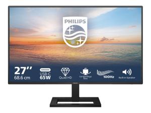 Philips 27E1N1600AE - Écran LED - 27" - 2560 x 1440 QHD @ 100 Hz - IPS - 1500:1 - 1 ms - HDMI, USB-C - haut-parleurs - noir - 27E1N1600AE/00 - Écrans d'ordinateur