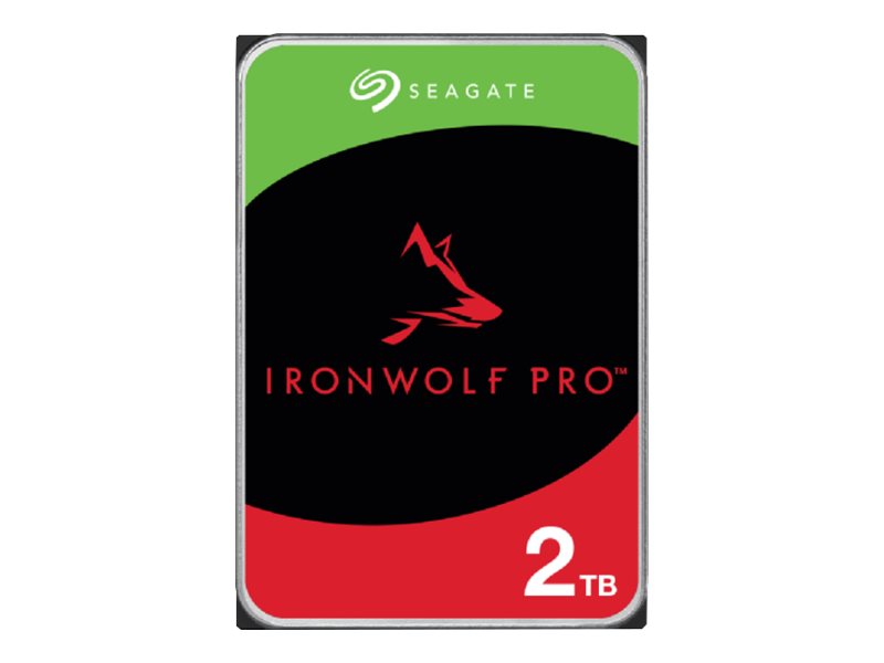 Seagate IronWolf Pro ST2000NT001 - Disque dur - 2 To - interne - 3.5" - SATA 6Gb/s - 7200 tours/min - mémoire tampon : 256 Mo - avec 3 ans de Seagate Rescue Data Recovery - ST2000NT001 - Disques durs internes