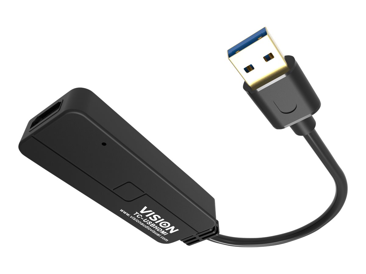 Vision - Adaptateur vidéo externe - USB 3.0 - HDMI - noir - Pour la vente au détail - TC-USBHDMI - Adaptateurs vidéo grand public