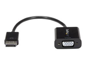 StarTech.com Adaptateur d'affichage DisplayPort vers VGA - 1080p 1920x1200 - Convertisseur vidéo HD actif DP vers VGA (mâle vers femelle) pour ordinateur portable/PC/moniteur (DP2VGA3) - Carte d'écran - DisplayPort (M) pour HD-15 (VGA) (F) - 10 cm - actif - noir - pour P/N: DK31C3HDPD, DK31C3HDPDUE, DKM30CHDPD, DKM30CHDPDUE, SV231QDPU34K, TB32DP14 - DP2VGA3 - Câbles pour périphérique