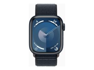 Apple Watch Series 9 (GPS) - 41 mm - aluminium minuit - montre intelligente avec boucle sport - deux couches de matières textiles tissées - minuit - 64 Go - Wi-Fi, UWB, Bluetooth - 31.9 g - MR8Y3QF/A - Montres intelligentes