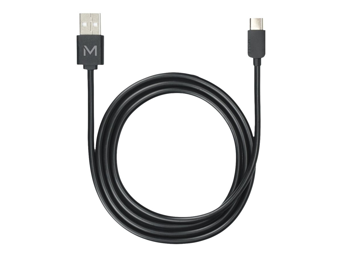 Mobilis - Câble USB - 24 pin USB-C (M) pour USB (M) - USB 2.0 - 1 m - noir - 001278 - Câbles USB