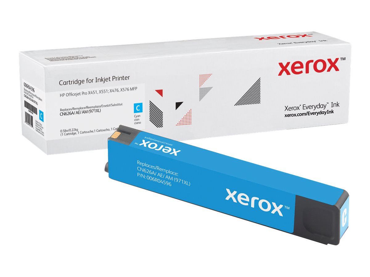 Xerox - À rendement élevé - cyan - compatible - cartouche de toner (alternative pour : HP CN626A, HP CN626AE, HP CN626AM) - pour HP Officejet Pro X451dn, X451dw, X476dn MFP, X476dw MFP, X551dw, X576dw MFP - 006R04596 - Cartouches de toner