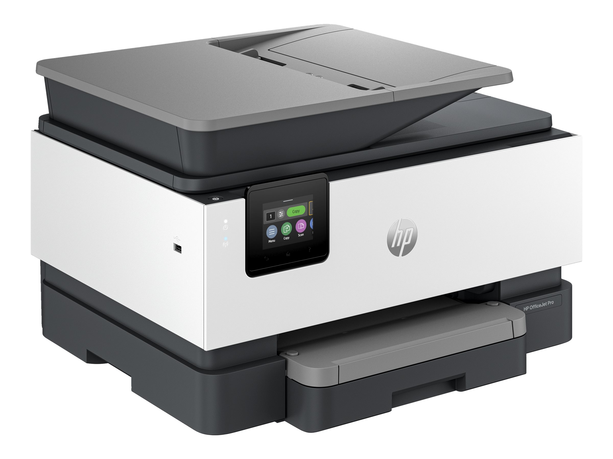 HP Officejet Pro 9122e All-in-One - Imprimante multifonctions - couleur - jet d'encre - Legal (216 x 356 mm) (original) - A4/Legal (support) - jusqu'à 21 ppm (copie) - jusqu'à 22 ppm (impression) - 250 feuilles - 33.6 Kbits/s - Wi-Fi(ac), LAN, USB 2.0, hôte USB 2.0, Bluetooth - ciment - 403X7B#629 - Imprimantes multifonctions