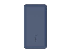 Belkin BOOST CHARGE - Banque d'alimentation - 10000 mAh - 18 Watt - 3 connecteurs de sortie (24 pin USB-C, 2 x USB) - bleu - BPB011BTBL - Adaptateurs électriques et chargeurs