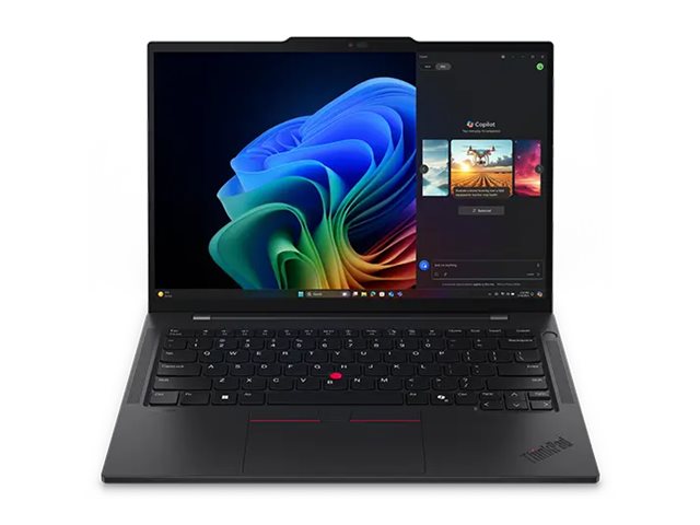 Lenovo ThinkPad T14s Gen 6 21N1 - Conception de charnière à 180 degrés - Snapdragon X Elite - X1E-78-100 - Win 11 Pro (sur ARM) - Qualcomm Adreno - 32 Go RAM - 1 To SSD TCG Opal Encryption 2, NVMe - 14" IPS 1920 x 1200 - Bluetooth, Wi-Fi 7 - noir - clavier : Français - avec 1 an de support Premier Lenovo - 21N1000AFR - Ordinateurs portables