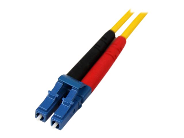 StarTech.com 7m Fiber Optic Cable - Single-Mode Duplex 9/125 - LSZH - LC/LC - OS1 - LC to LC Fiber Patch Cable (SMFIBLCLC7) - Cordon de raccordement - mode unique LC (M) pour mode unique LC (M) - 7 m - fibre optique - duplex - 9 / 125 micromètres - OS1 - moulé - jaune - pour P/N: SFP100BBXDST, SFP100BBXUST, SFP10GBBXDST, SFP10GBBXUST, SFP10GBLRST, SFP10GBZRST - SMFIBLCLC7 - Câblesenfibres