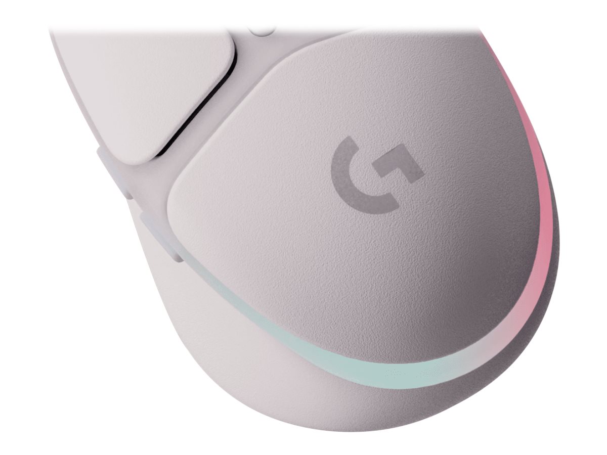 Logitech G G705 - Souris - petites mains - 6 boutons - sans fil - Bluetooth - récepteur USB Logitech LIGHTSPEED - blanc - 910-006367 - Souris