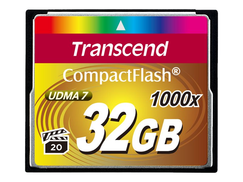 Transcend Ultimate - Carte mémoire flash - 32 Go - 1000x - CompactFlash - TS32GCF1000 - Cartes flash