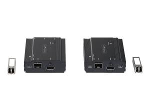 StarTech.com Extendeur KVM 4K HDMI Fibre Optique - Extender Commutateur Console KVM HDMI Video & USB - jusqu'à 300m (MultiMode) - 2 Modules 10G MMF SFP+ - Kit Extension KVM (TX/RX) (SV565FXHD4KU) - Rallonge écran-clavier-souris/audio - 10GbE - plus de fibre optique - USB - 10GBase-SR - jusqu'à 300 m - 850 nm - SV565FXHD4KU - Prolongateurs de signal