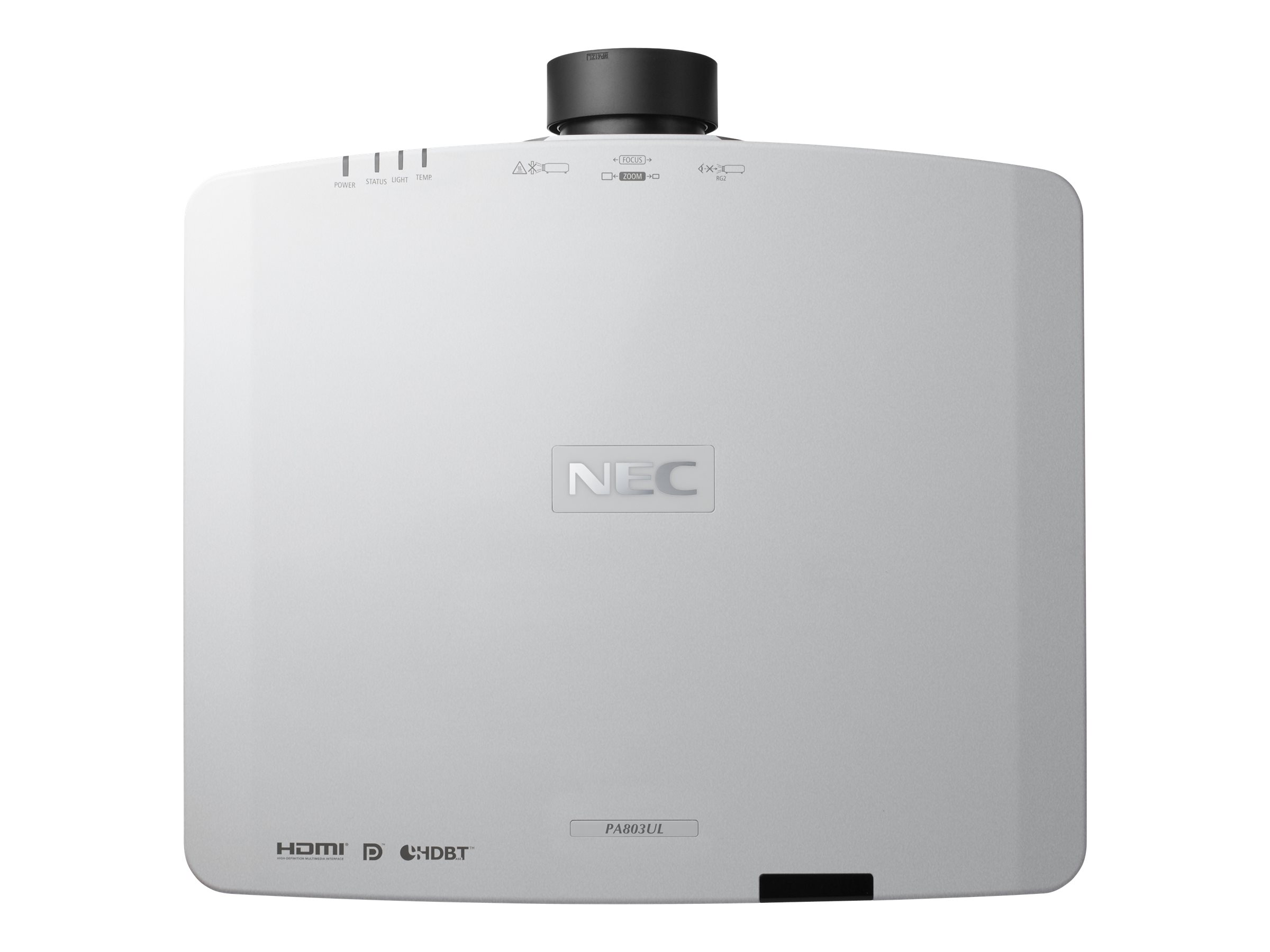 NEC PA803UL - Projecteur 3LCD - 3D - 8000 ANSI lumens - WUXGA (1920 x 1200) - 16:10 - 1080p - aucune lentille - LAN - 60004323 - Projecteurs numériques