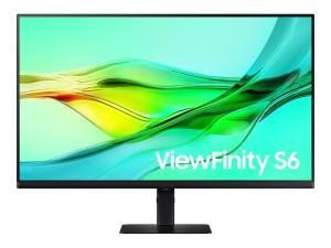 Samsung ViewFinity S6 S32D600UAU - S60UD Series - écran LED - USB - 32" - 2560 x 1440 QHD @ 100 Hz - IPS - 350 cd/m² - 1000:1 - HDR10 - 5 ms - HDMI, DisplayPort, USB-C - noir - LS32D600UAUXEN - Écrans d'ordinateur