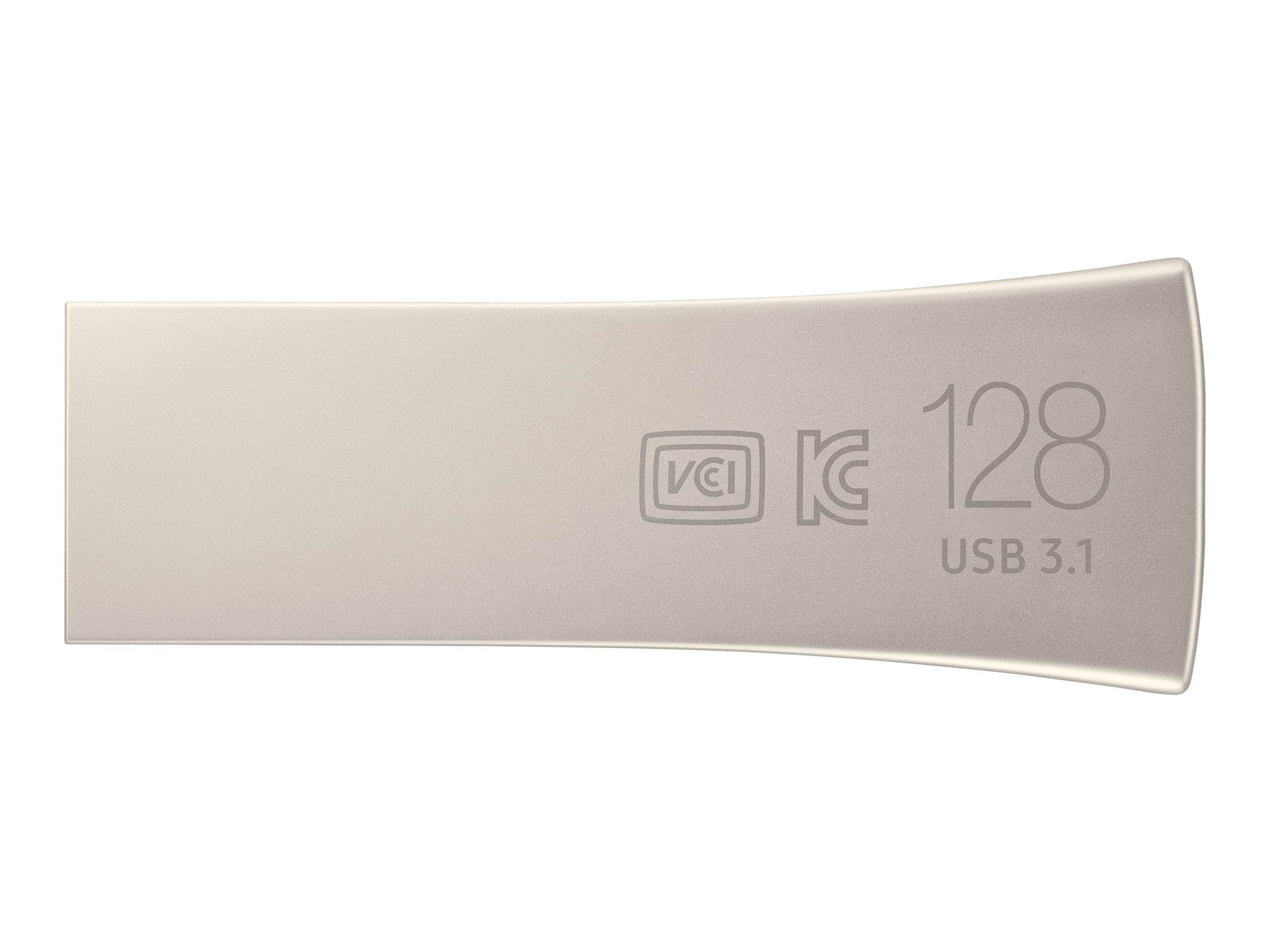 Samsung BAR Plus MUF-128BE3 - Clé USB - 128 Go - USB 3.1 Gen 1 - champagne d'argent - MUF-128BE3/APC - Lecteurs flash