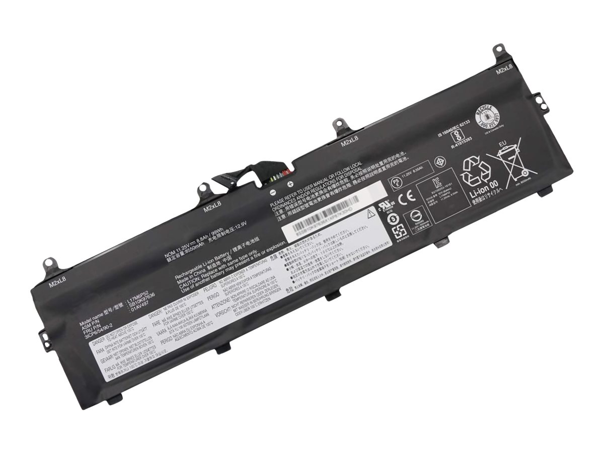 DLH - Batterie de portable (équivalent à : Lenovo 01AV497, Lenovo 01AV498, Lenovo 5B10W13903, Lenovo L17M6P52, Lenovo L17C6P51, Lenovo SB10K97636, Lenovo SB10K97637, Lenovo SB10T83146) - lithium-polymère - 8600 mAh - 97 Wh - pour Lenovo ThinkPad P72 20MB, 20MC; P73 20QR, 20QS - LEVO4538-B097Y2 - Batteries spécifiques