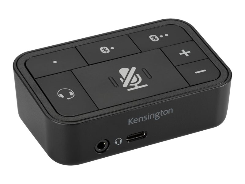 Kensington Universal 3-in-1 Pro Audio Headset Switch - Commutateur pour casque pour casque - noir pantone 6 - K83300WW - Accessoires pour écouteurs