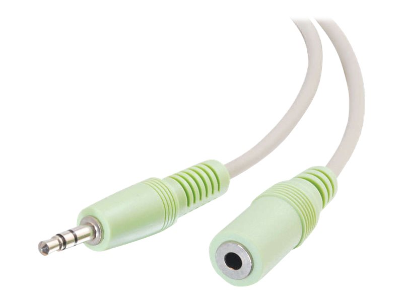 C2G - Rallonge de câble audio - mini-phone stereo 3.5 mm mâle pour mini-phone stereo 3.5 mm femelle - 2 m - blindé - 80100 - Accessoires pour systèmes audio domestiques