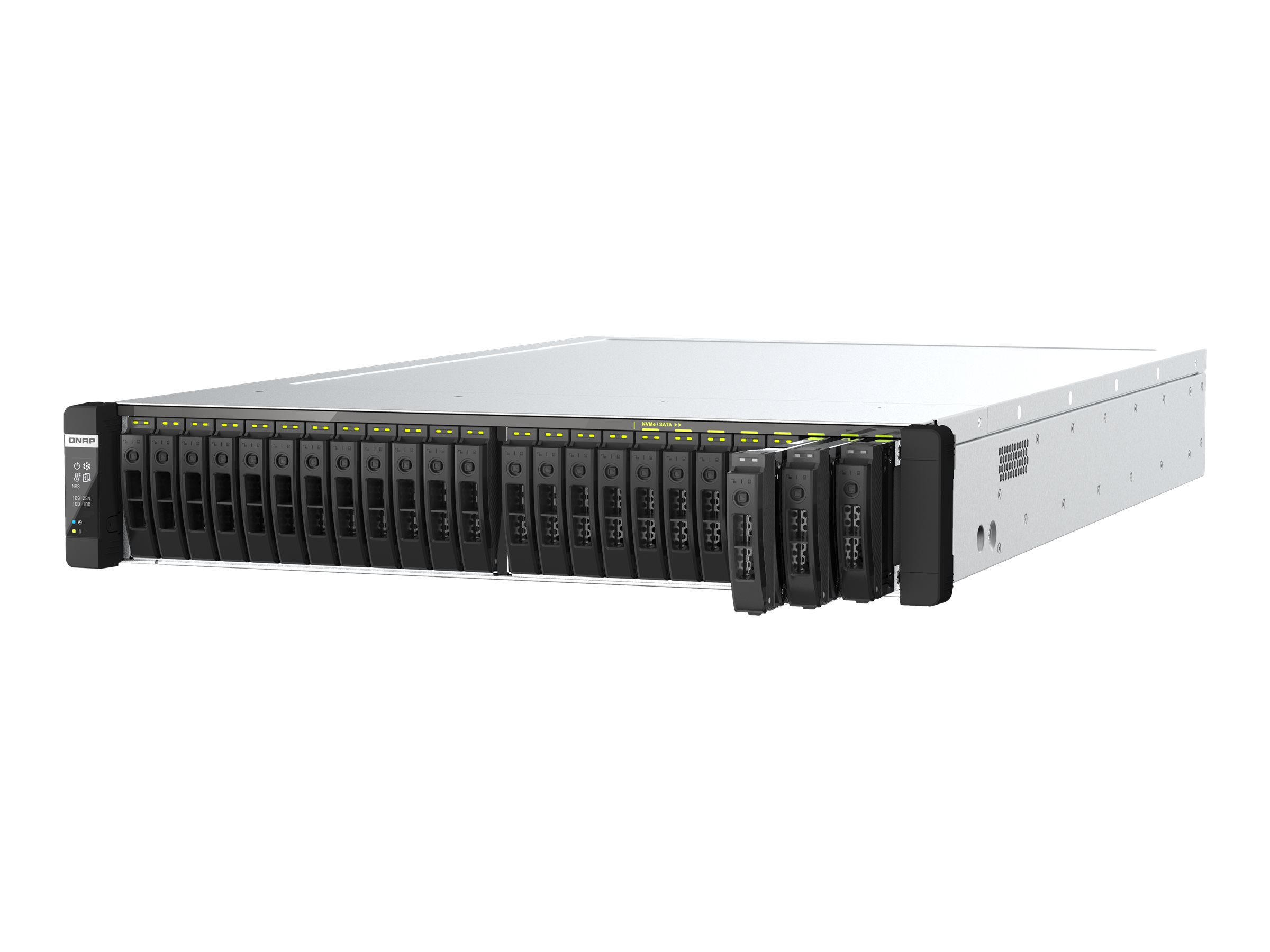 QNAP TDS-h2489FU-4309Y-64G - Serveur NAS - 24 Baies - rack-montable - SATA 6Gb/s - RAID RAID 0, 1, 5, 6, 10, 50, JBOD, 60 - RAM 64 Go - 25 Gigabit Ethernet / 2.5 Gigabit Ethernet - iSCSI support - 2U - TDS-H2489FU-4309Y-64G - NAS