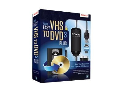 Roxio Easy VHS to DVD Plus - (v. 3) - version boîte - 1 utilisateur - Win - anglais - 251000EU - Création de CD/DVD