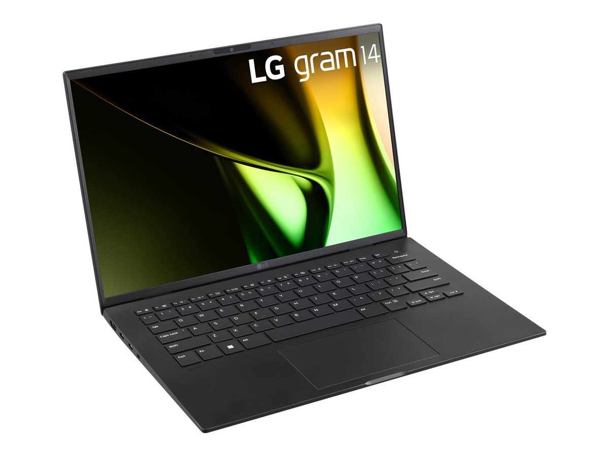 LG gram 14Z90S-G.AP55F - Intel Core Ultra 5 - 125H / jusqu'à 4.5 GHz - Evo - Win 11 Pro - Carte graphique Intel Iris Xe - 16 Go RAM - 512 Go SSD NVMe - 14" IPS 1920 x 1200 - Wi-Fi 6E - noir - clavier : AZERTY - 14Z90S-G.AP55F - Ordinateurs portables